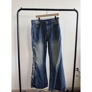 SIZE MEDIUM GV Gallery Miley Cyrus FLARED JEANS RASPBERRY SHIPS ASAP